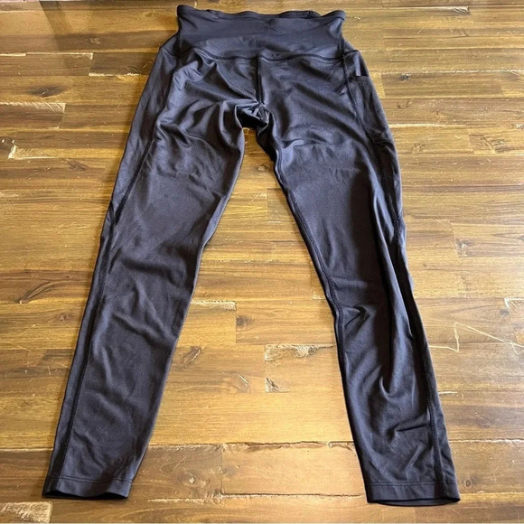 Tommie Copper Lower Back Support Leggings 7/8 Black S Small Mesh High Waisted - Picture 7 of 10